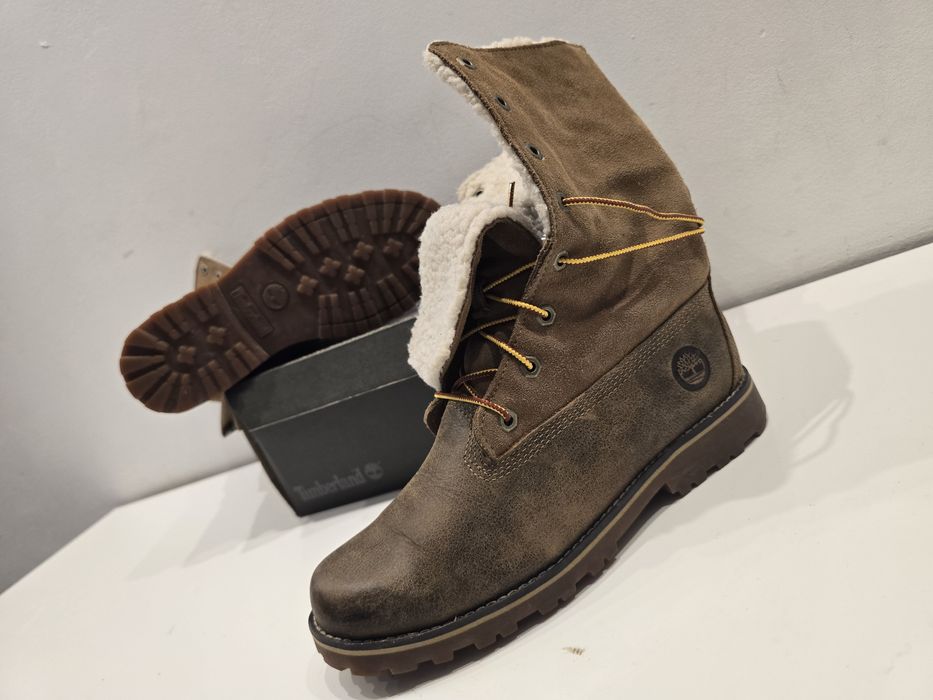 Oryginalne skórzane ocieplone Timberland najnowszy model Inch ShrlBoot