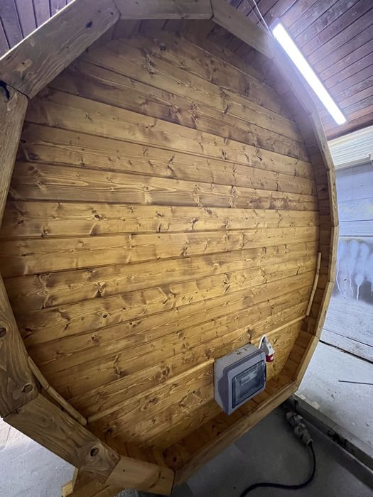 Sauna Beczka z piecem elektrycznym