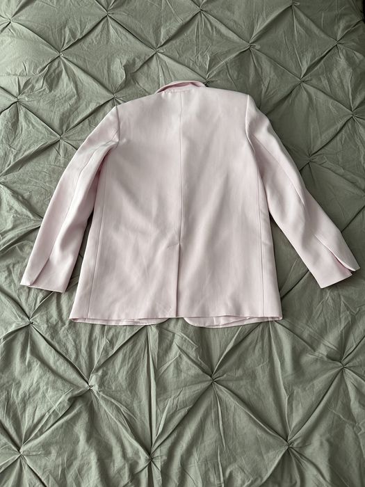 ZARA nowa marynarka o prostym kroju, różowy, r. S