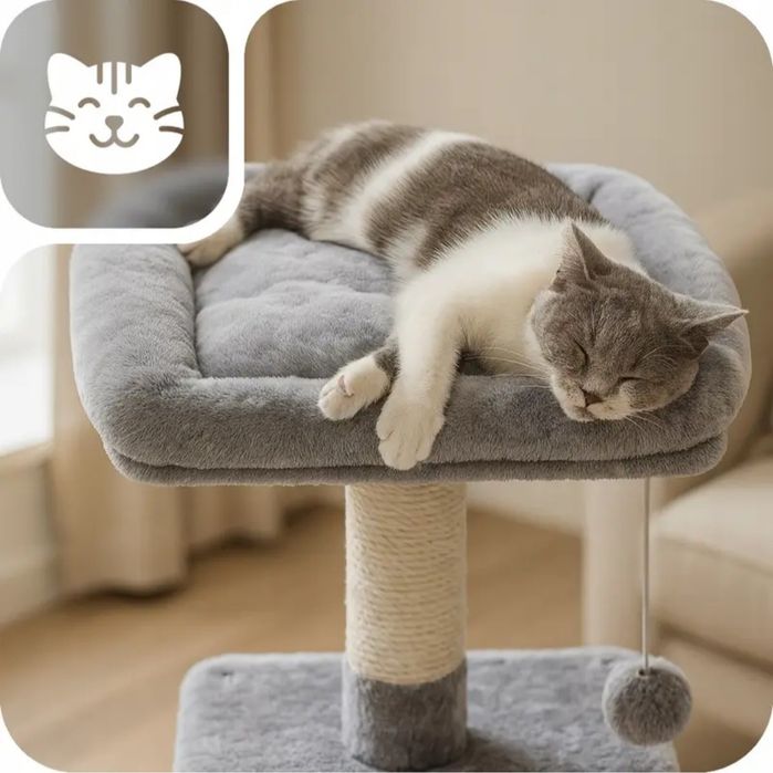 Drapak dla kota XL - 6 poziomów, 143 cm