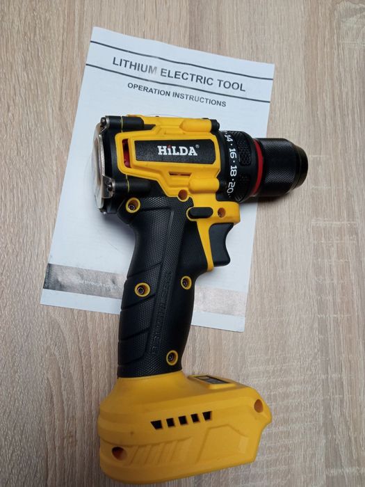 Мощный Безщёточный Шуруповёрт HiLDA 18-21V. LXT