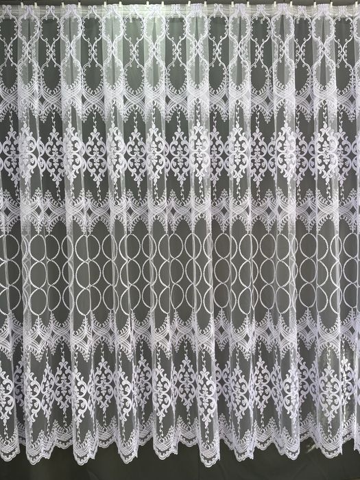 Тюль Фатін з вишивкою шиніль