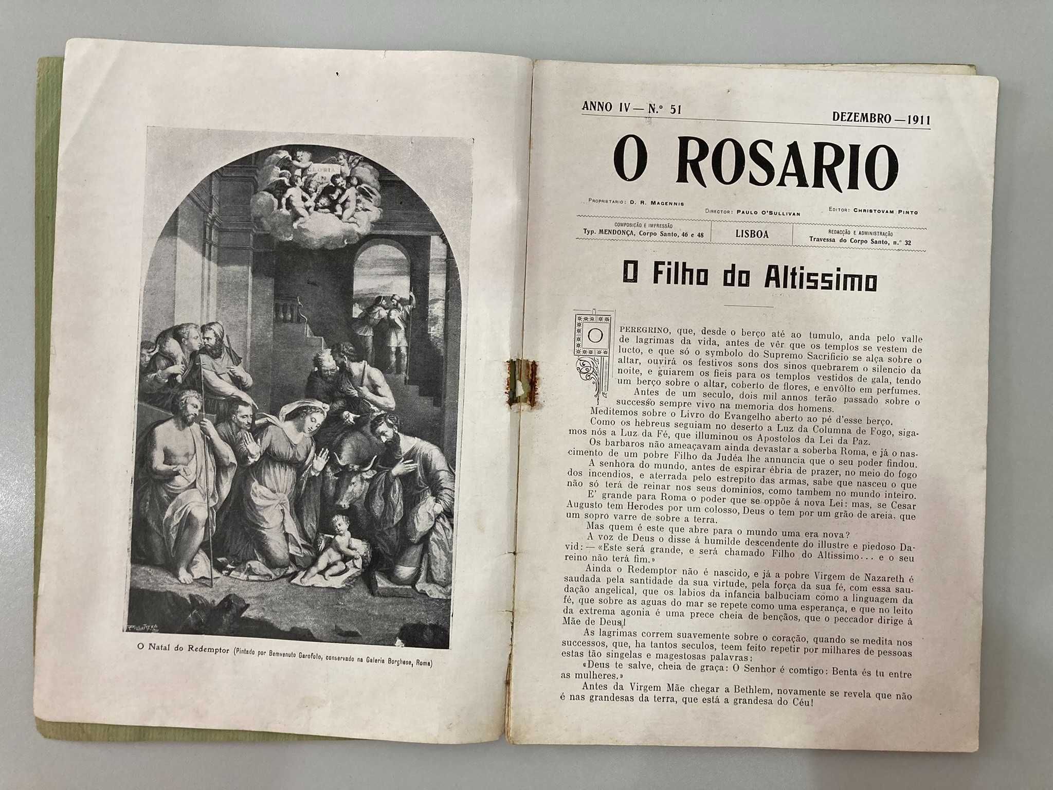 Livro / Revista O Rosario 1911