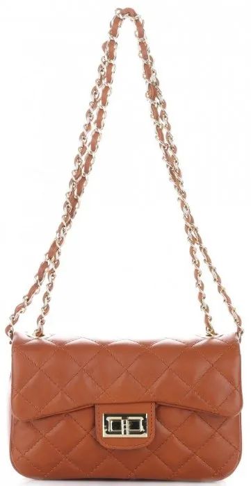 torebka damska skórzana listonoszka pikowana genuine leather