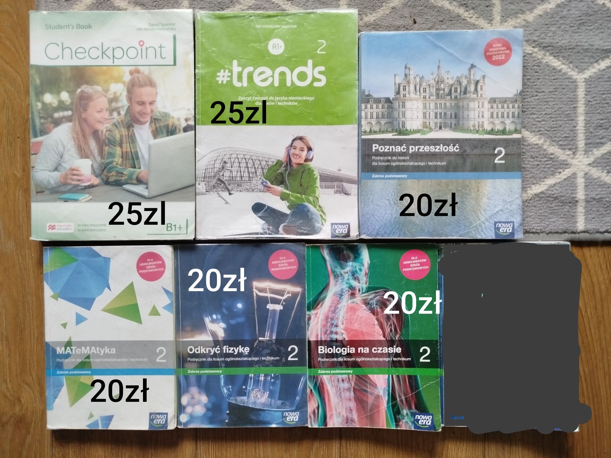 Podręczniki 2 klasa liceum, technikum, książki, szkoła średnia, karty