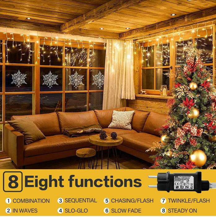 Cascata luzes Natal Led 10M