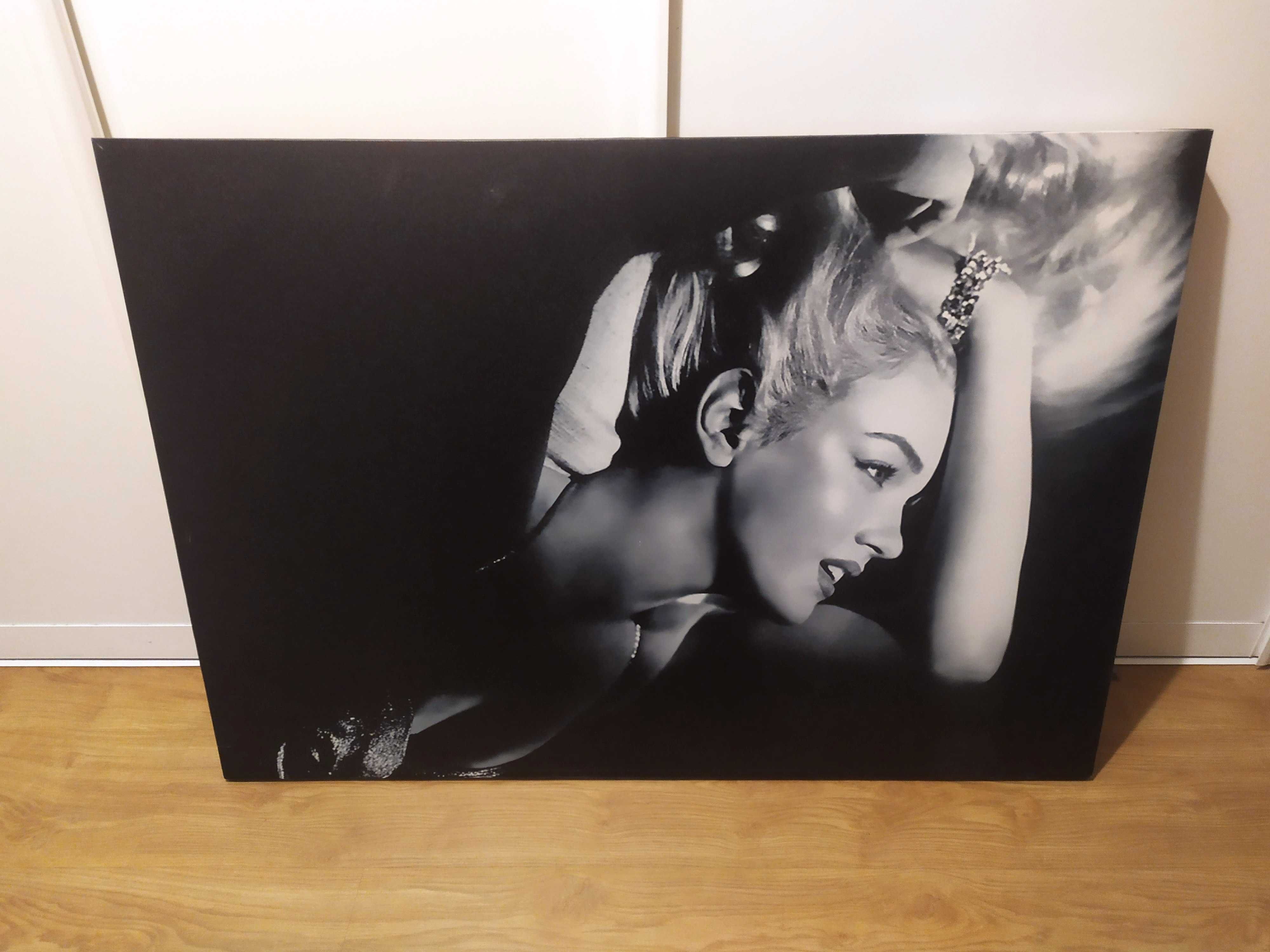 Duży obraz fotograficzny czarno biały Marilyn Monroe 100 x 70