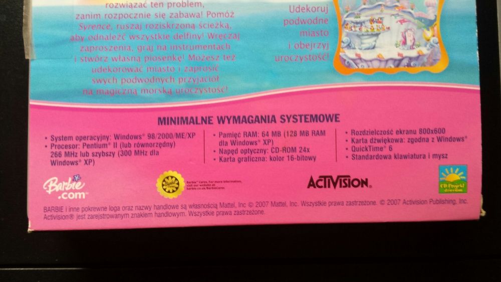 Dwie gry na płycie PC CD-ROM na komputer