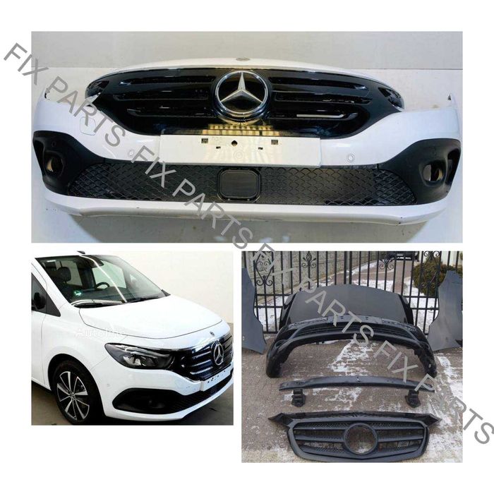 Крылья Mercedes-Benz EQT оригинал + капот, бампер, решетка