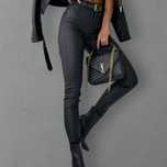 Legginsy woskowane z kieszeniami H&M