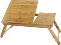 Stolik pod laptopa bambusowy Taca na łóżko 55x35cm