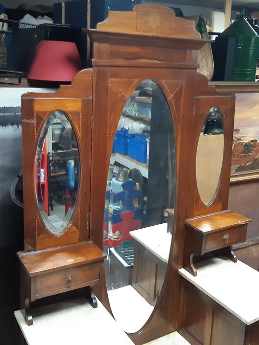 Retro Vintage Antigo Móvel Toucador Pechiché Penteadeira p/ Restauro