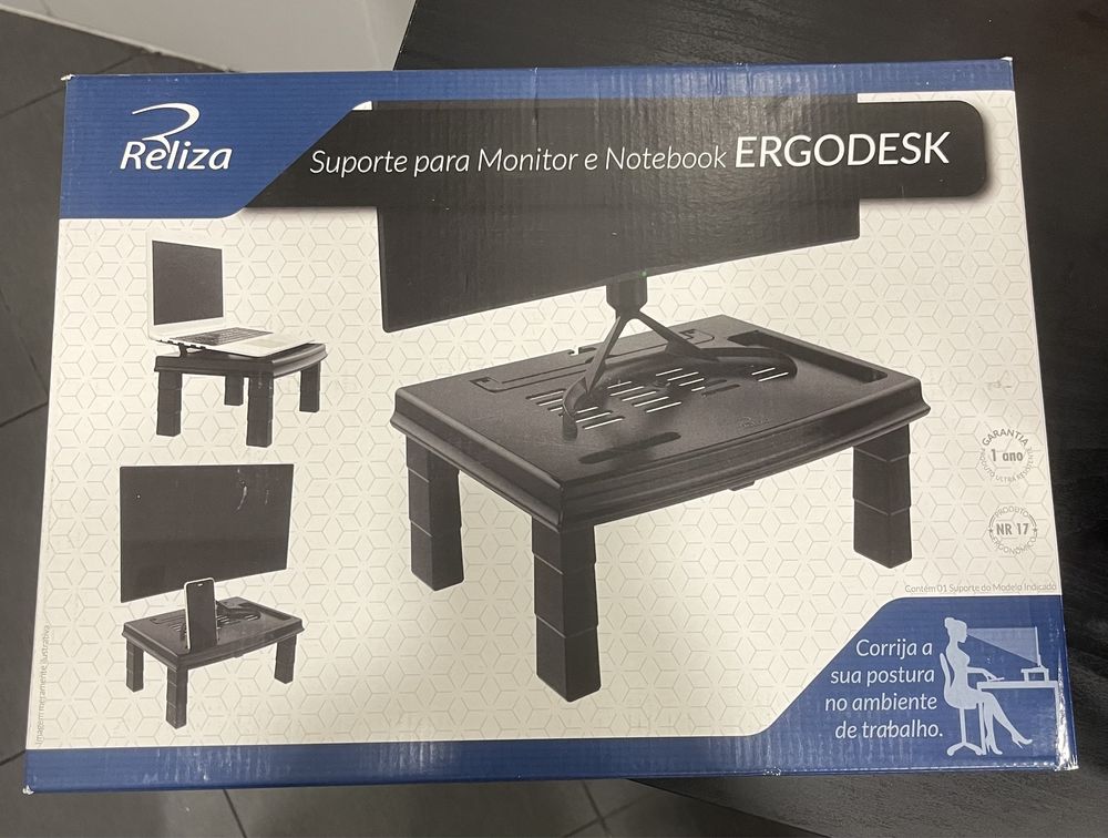 suporte para monitor e notebook desmontavel