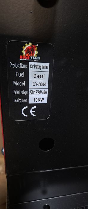 Webasto 10 KW  4W Nagrzewnica traktor garaż wiata typ Webasto 12V 230V