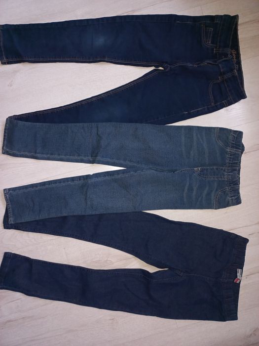 Spodnie. 3 szt nowe roz.128