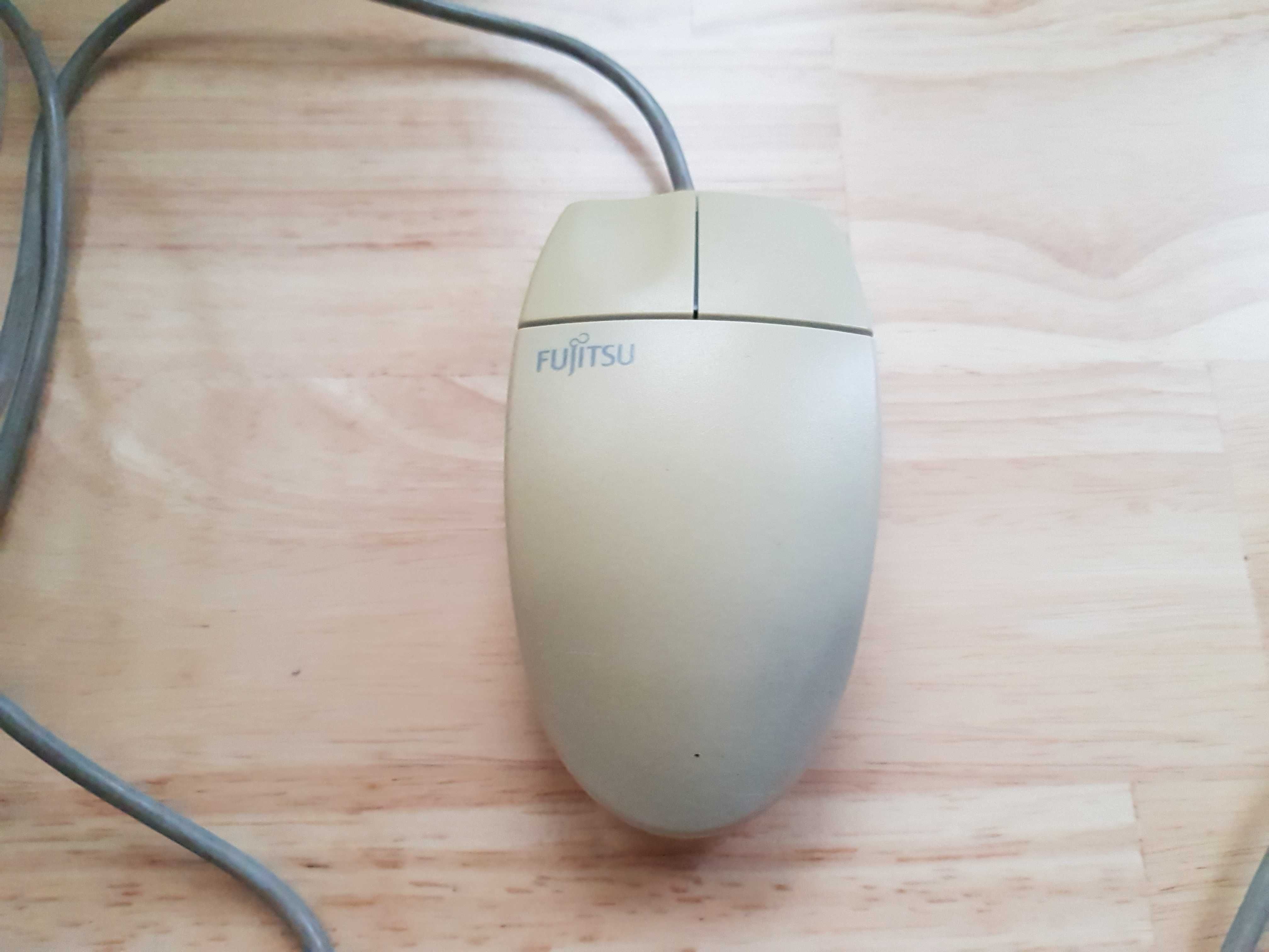 Mysz Fujitsu kulkowa retro