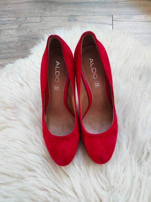 Czerwone buty szpilki Aldo Vintage y2k Red shoes 37 38