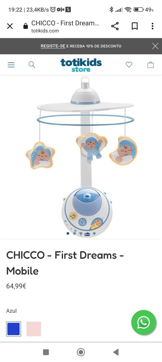 Mobile Chicco first dreams com comando