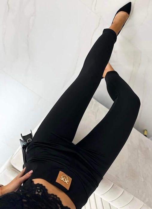 Legginsy czarne XL  - Pinko