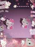 kolczyki hello kitty