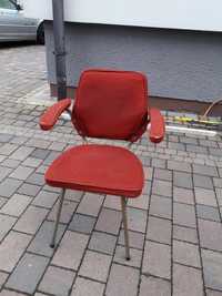 Krzesło czerwone PRL