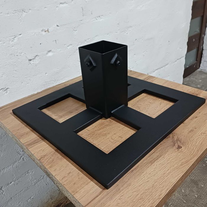 Stojak choinkowy loft 20 cm wysoki, 65 cm średnica, stabilny spawany