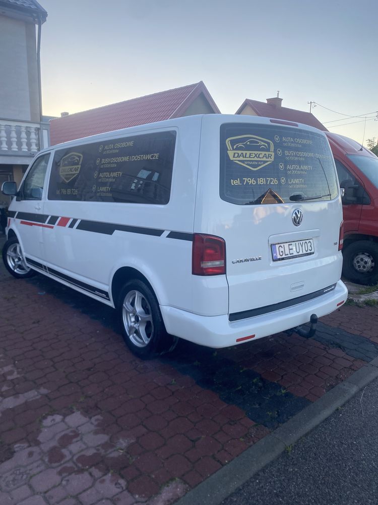 Wynajem wypozyczalnia bus 9 vw caravelle long 9 osob