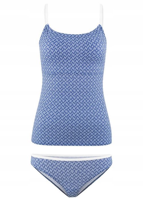 B.P.C Tankini niebieskie dopasowane do ciała 48