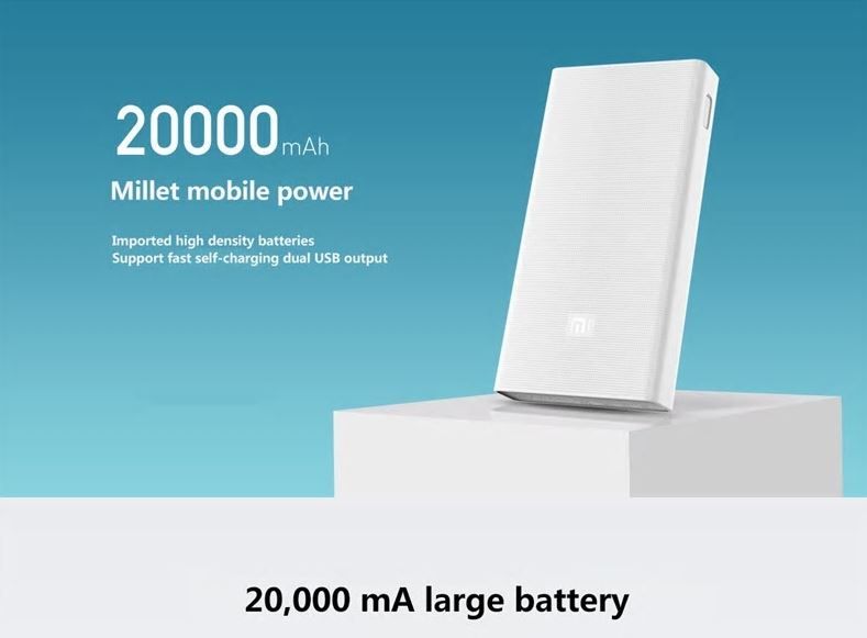 Original Xiaomi 2C 20000mAh Quick Charge 3.0 Polymer Power Bank
