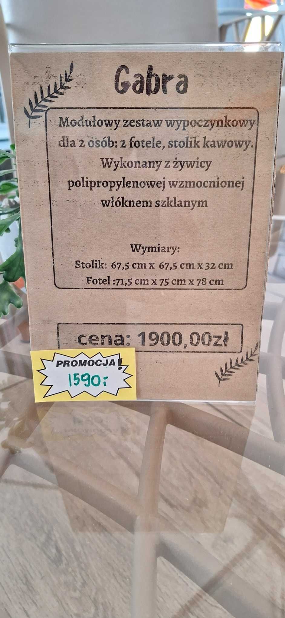 Zestaw mebli tarasowych Gabra