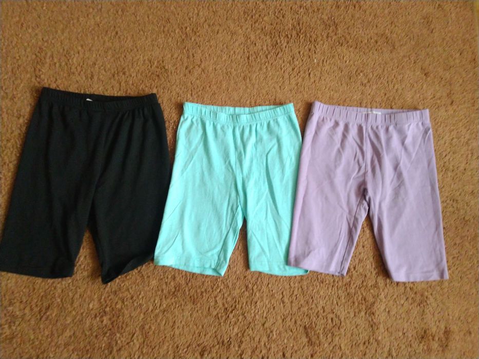 Paka ubrań, bluzeczki topy dziewczęce, kolarki dziewczęce