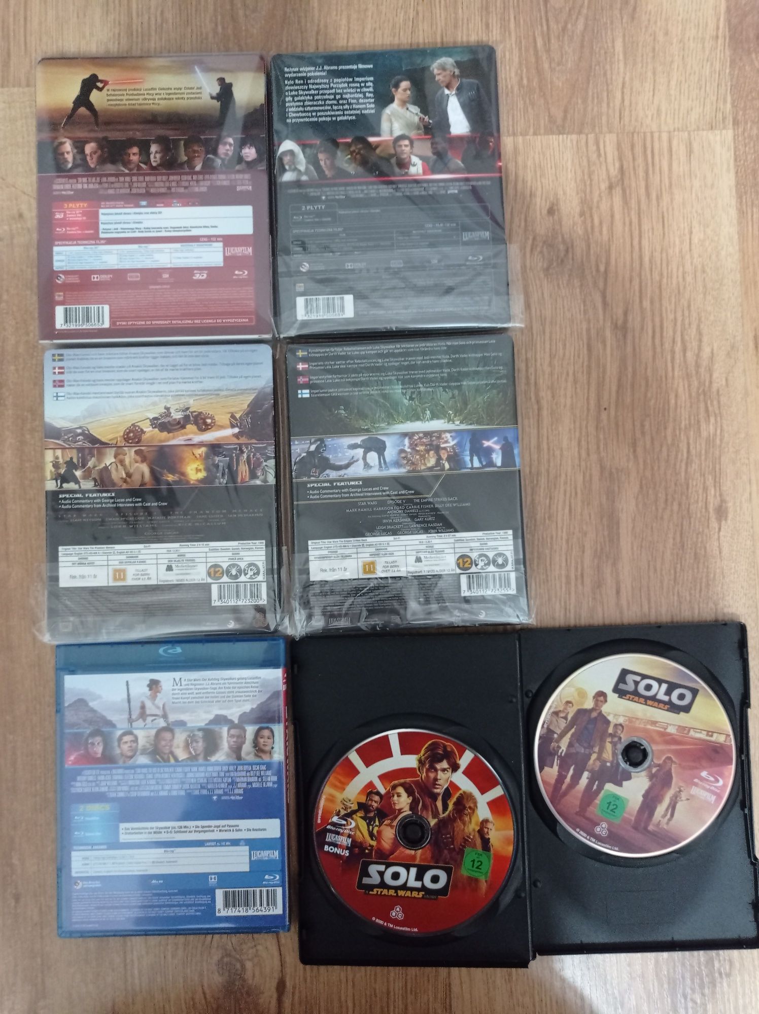 9x Blu-ray Gwiezdne wojny (Star wars) Ostatni Jedi 3D PL