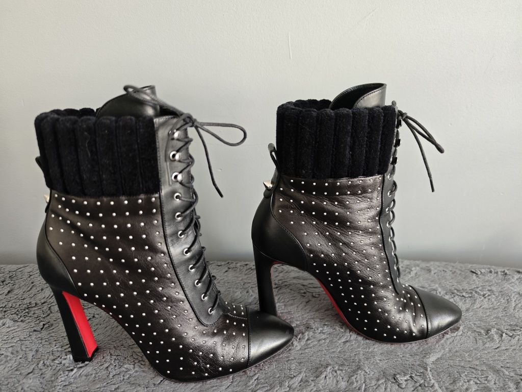 Christian Louboutin Leather Ankle Heels Boots
Leather Stud