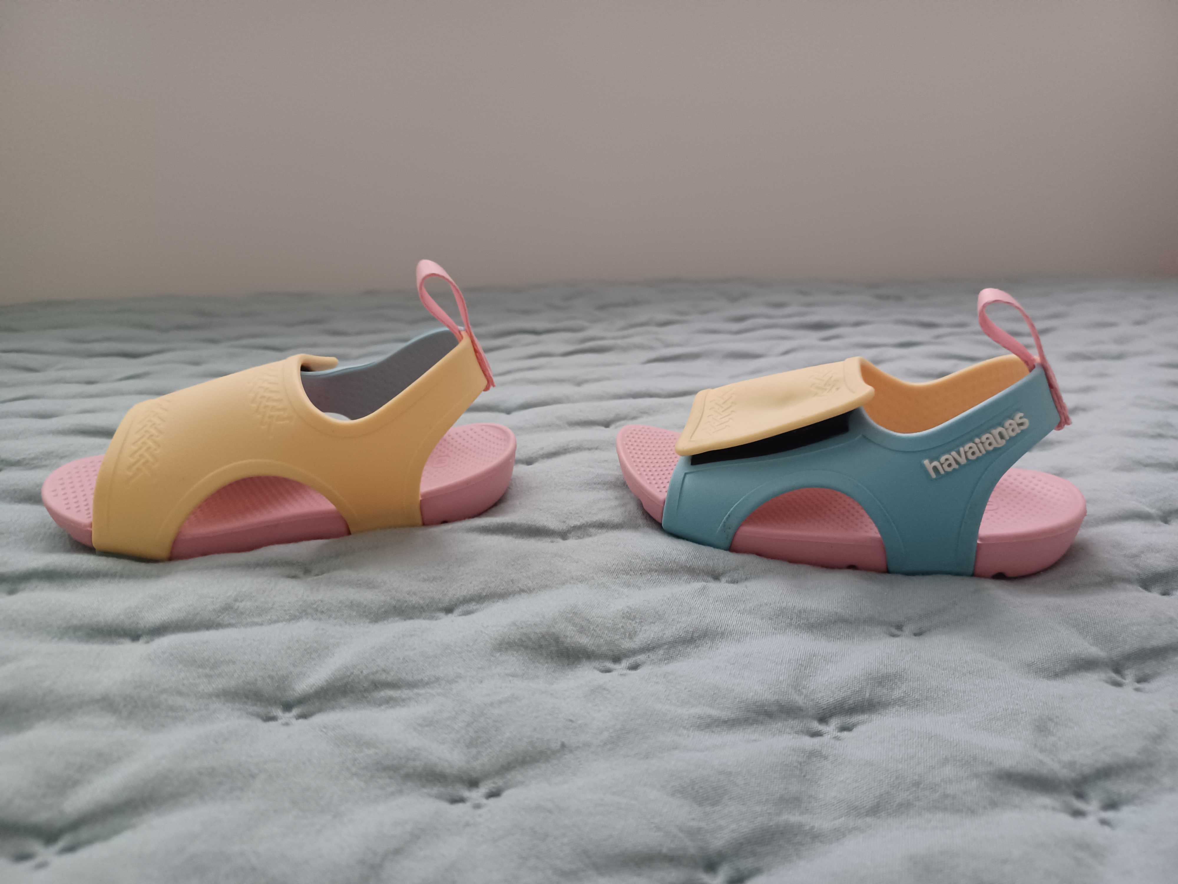 Chinelos Havaianas Bebé BABY PLAY Macaron Pink Tamanho 19 - NOVOS