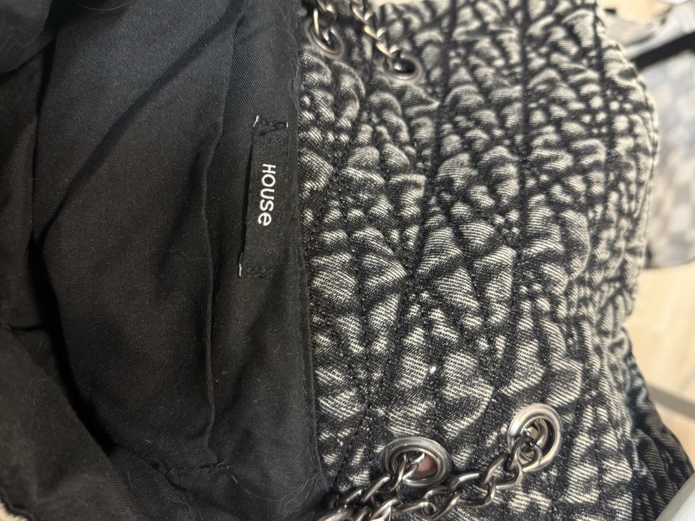 House torba szara na ramię shopper y2k alternative