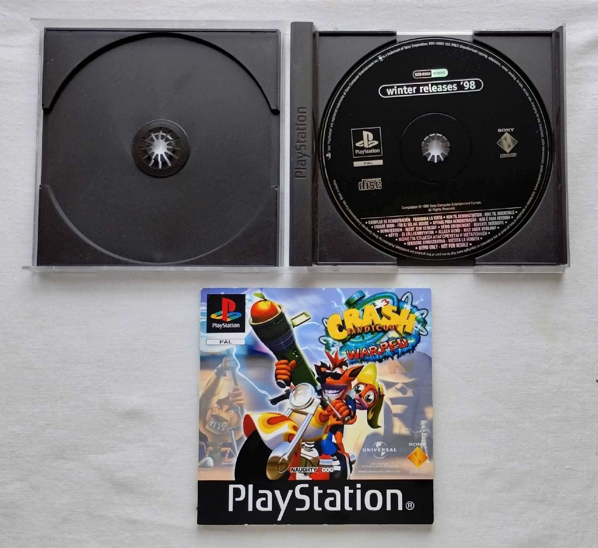 Crash Bandicoot 3 oryginalne pudełko + Rushdown