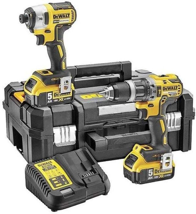 ZESTAW 18V 2x5Ah Wiertarka DCD796 + Zakrętarka DCF887 DeWALT DCK266P2T
