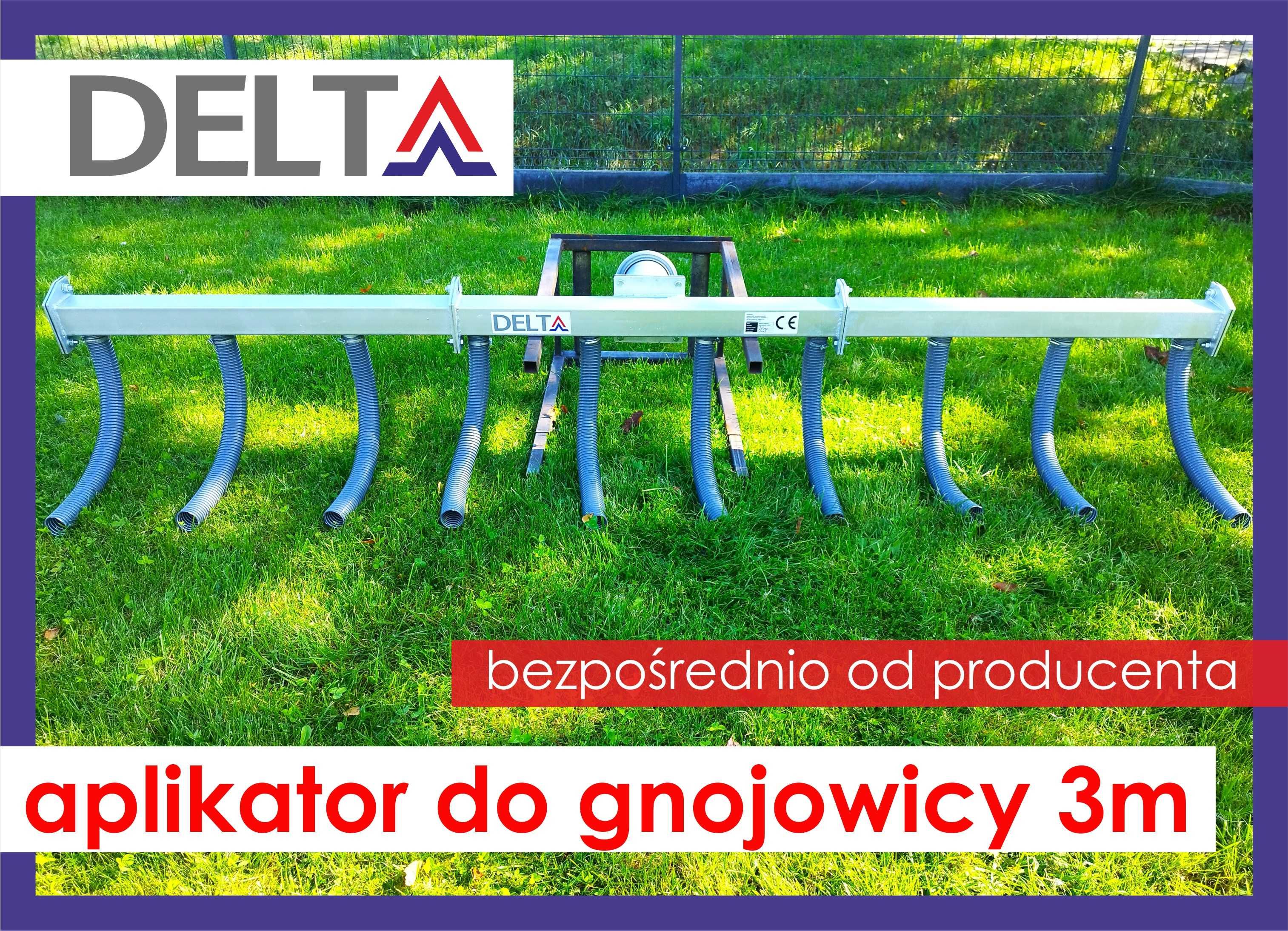 Aplikator do gnojowicy DELTA 3m, węże wleczone