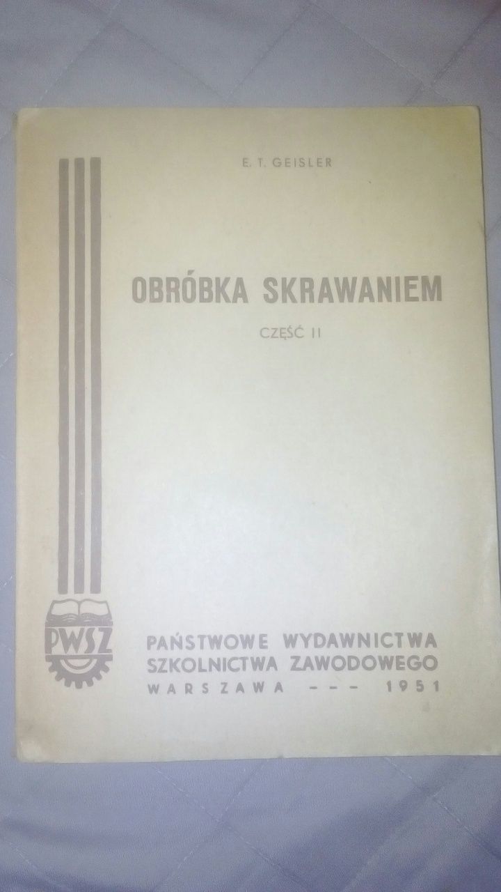 Obróbka Skrawaniem, Geisler, 1951 r, mechanizmy obrabiarek, tokarki