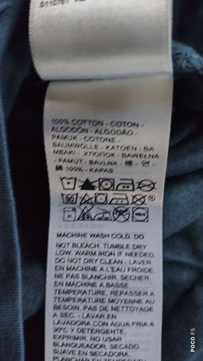 Levi's granatowy t-shirt rozm XL jak L