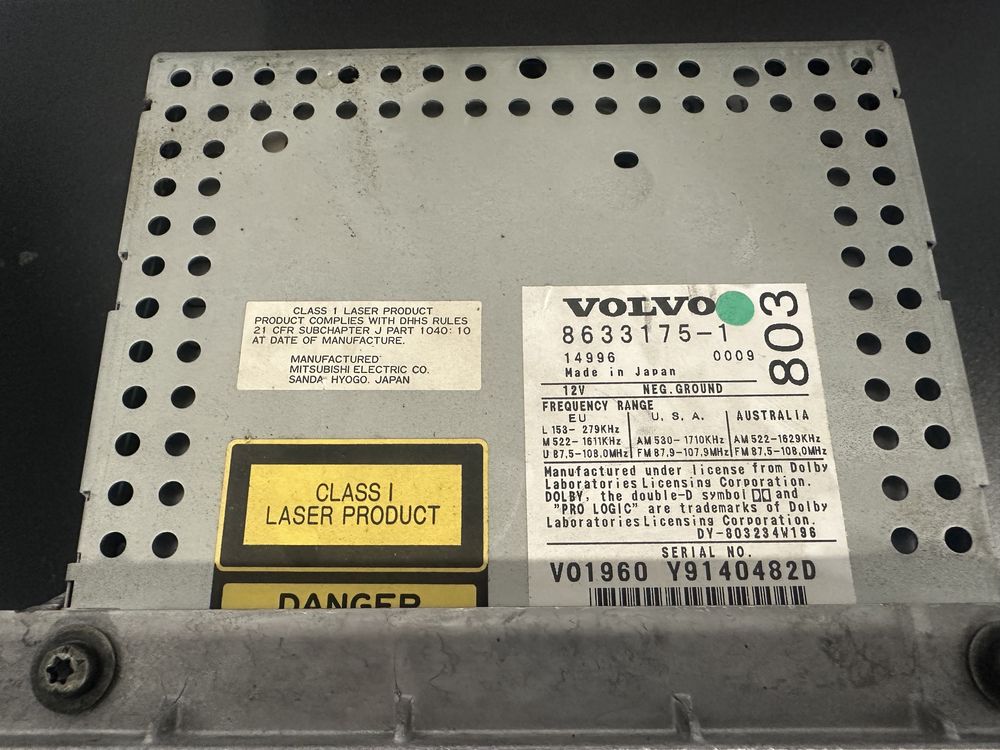 Radio volvo S60 Rs 49 k2 .