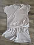 Komplet dres welurowy krótkie spodenki M L XL