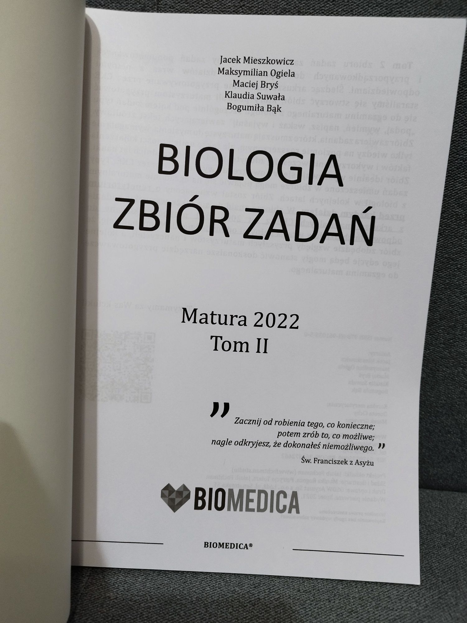 Biologia zbiór zadań 1 i 2