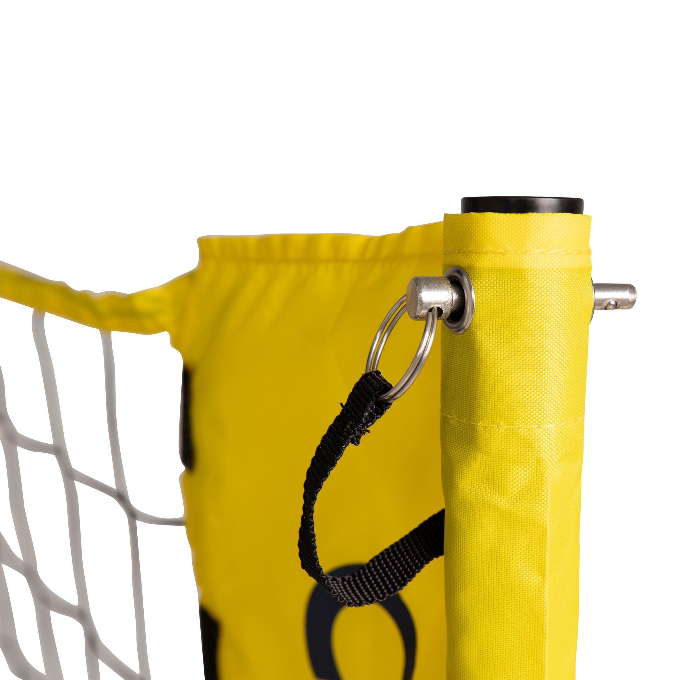 Rede e Postes Voleibol de Praia BV500 Ajustáveis Amarelo