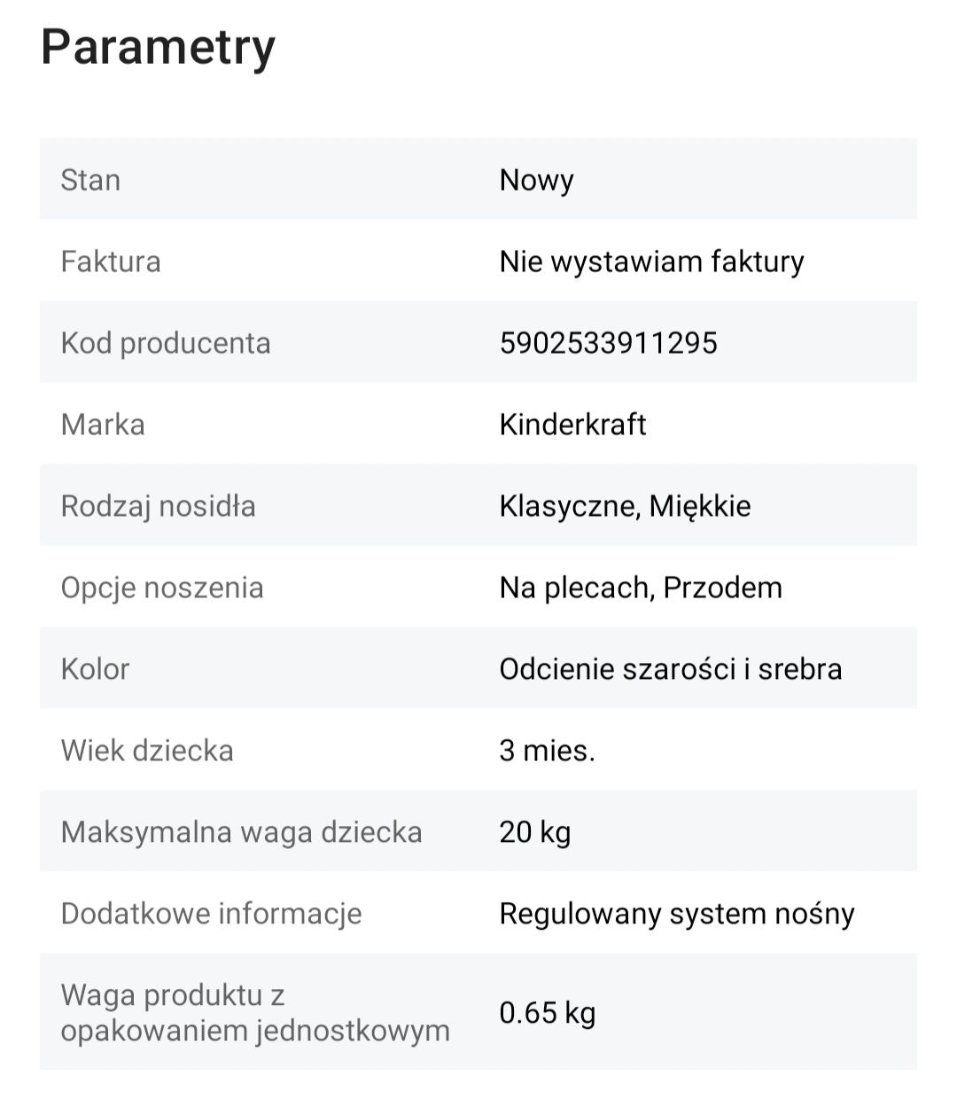 Nosidełko kinderkraft Nino