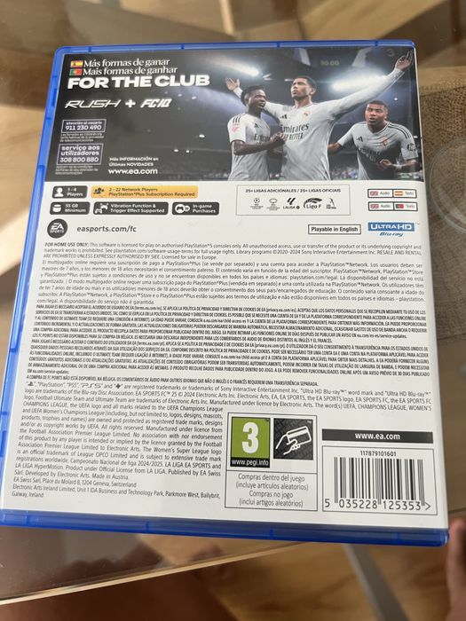 FC 25 ps5 como NOVO