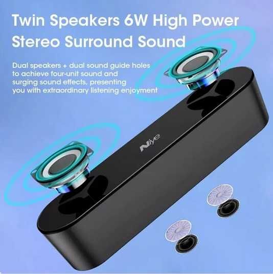 4D Soundbar Subwoofer Surround z światło RGB głośnik kino domowe lapto