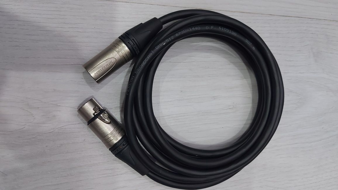Cabo DMX 5 pinos 3M Neutrik