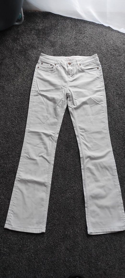 Białe jeansowe dzwony Tommy Hilfiger 27/32