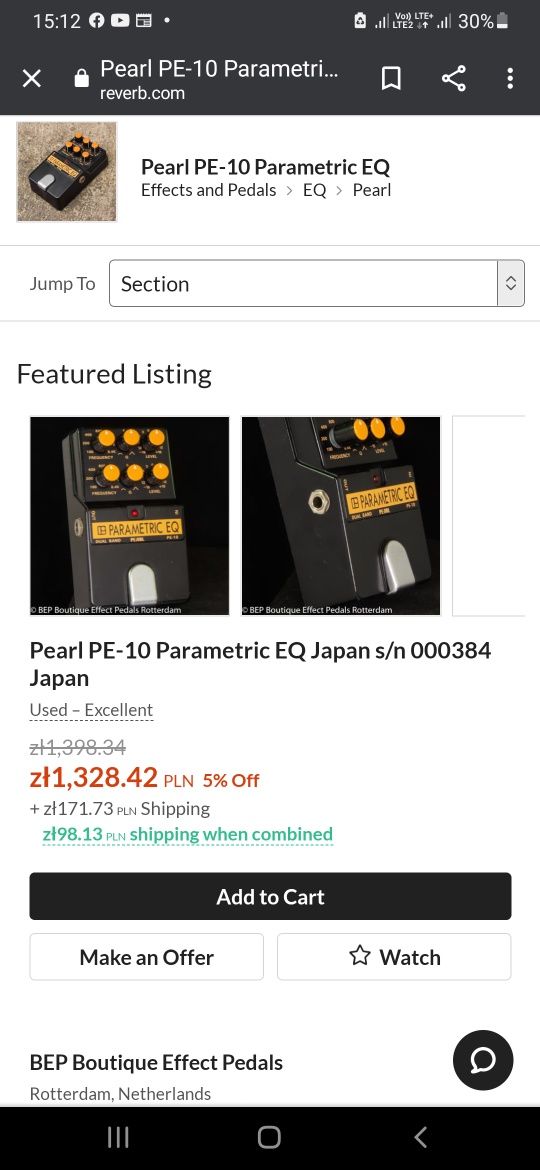 Equalizer gitarowy PEARL